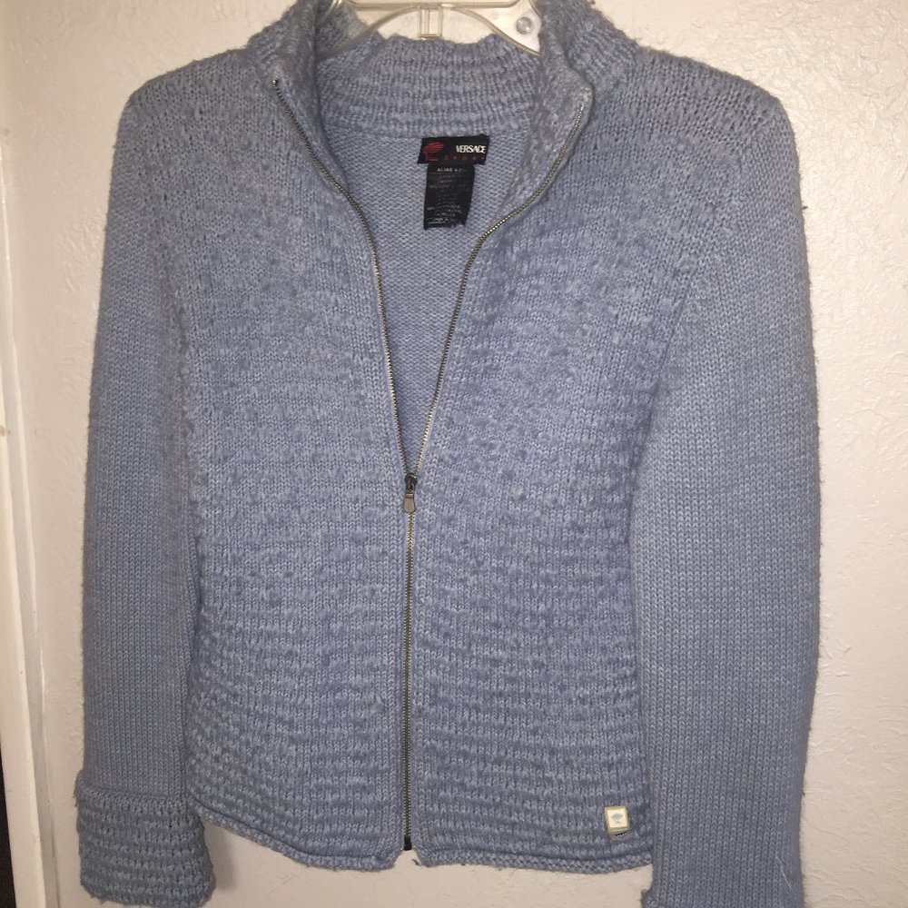 Vintage Versace Sport Zip Front Cardigan